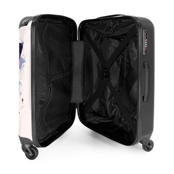 NoBoringSuitcase Resväska - 72L Incheckat Bagage Väska - Koffert med Hjul - 72L Flightcase Resvagn
