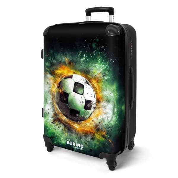 NoBoringSuitcase Resväska - 72L Incheckat Bagage Väska - Koffert med Hjul - 72L Flightcase Resvagn