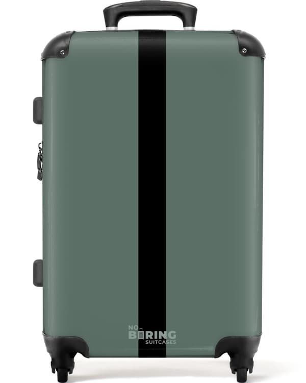 NoBoringSuitcase Resväska - 72L Incheckat Bagage Väska - Koffert med Hjul - 72L Flightcase Resvagn