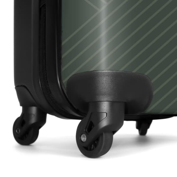 NoBoringSuitcase Resväska - 72L Incheckat Bagage Väska - Koffert med Hjul - 72L Flightcase Resvagn