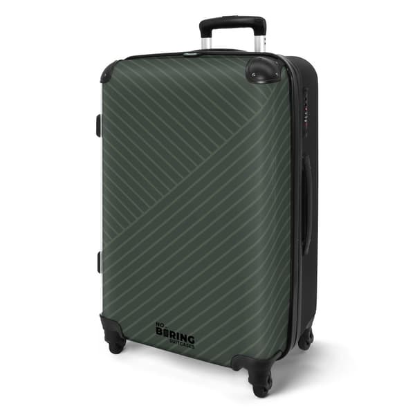 NoBoringSuitcase Resväska - 72L Incheckat Bagage Väska - Koffert med Hjul - 72L Flightcase Resvagn