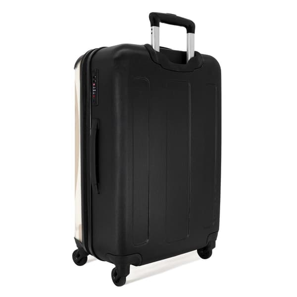 NoBoringSuitcase Resväska - 72L Incheckat Bagage Väska - Koffert med Hjul - 72L Flightcase Resvagn