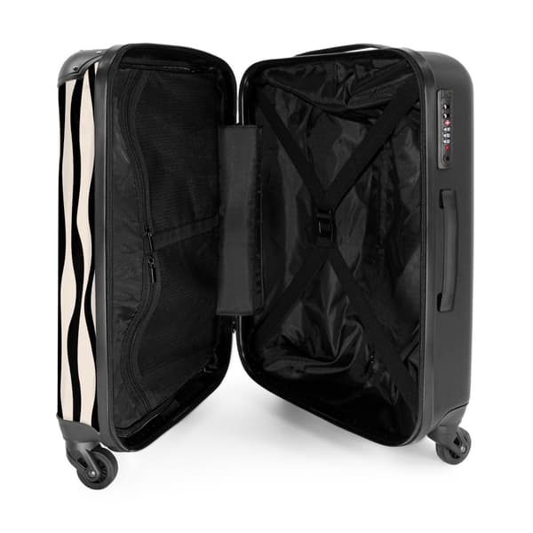 NoBoringSuitcase Resväska - 72L Incheckat Bagage Väska - Koffert med Hjul - 72L Flightcase Resvagn
