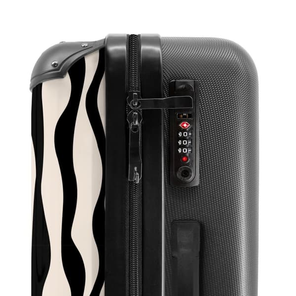 NoBoringSuitcase Resväska - 72L Incheckat Bagage Väska - Koffert med Hjul - 72L Flightcase Resvagn