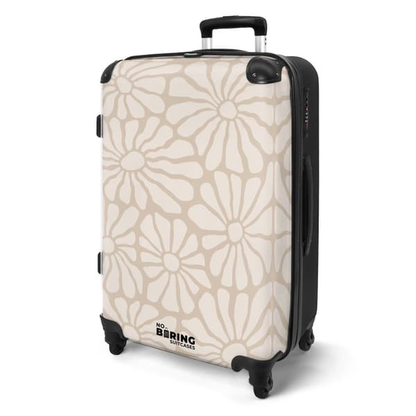 NoBoringSuitcase Resväska - 72L Incheckat Bagage Väska - Koffert med Hjul - 72L Flightcase Resvagn