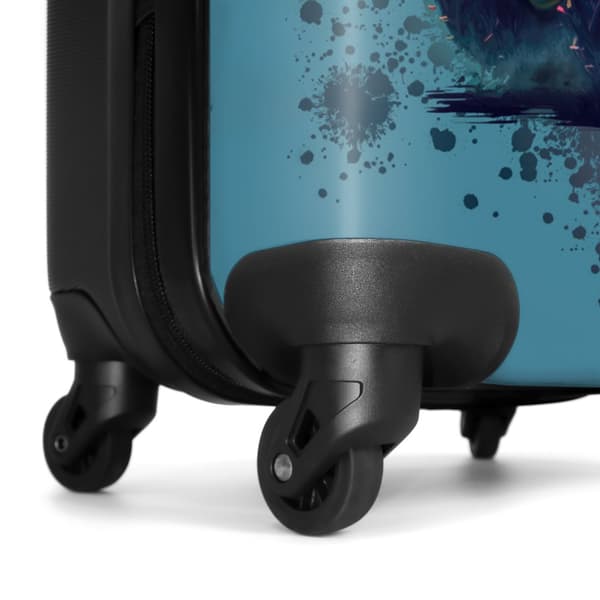 NoBoringSuitcase Resväska - 36L Kabinbagage Väska - Koffert med Hjul - 36L Kabin Flightcase Resvagn