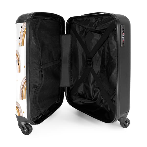 NoBoringSuitcase Resväska - 36L Kabinbagage Väska - Koffert med Hjul - 36L Kabin Flightcase Resvagn