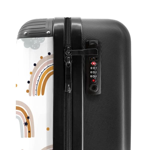 NoBoringSuitcase Resväska - 36L Kabinbagage Väska - Koffert med Hjul - 36L Kabin Flightcase Resvagn
