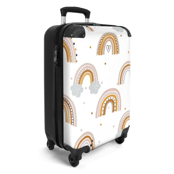NoBoringSuitcase Resväska - 36L Kabinbagage Väska - Koffert med Hjul - 36L Kabin Flightcase Resvagn