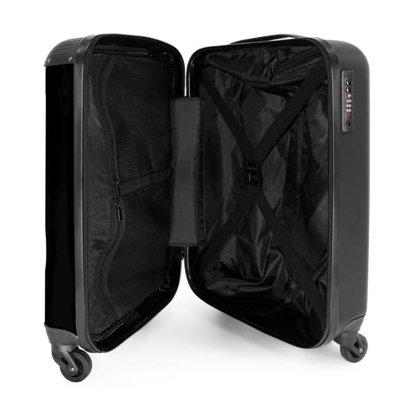 NoBoringSuitcase Resväska - 36L Kabinbagage Väska - Koffert med Hjul - 36L Kabin Flightcase Resvagn