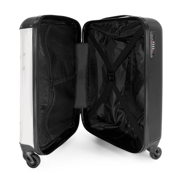 NoBoringSuitcase Resväska - 36L Kabinbagage Väska - Koffert med Hjul - 36L Kabin Flightcase Resvagn