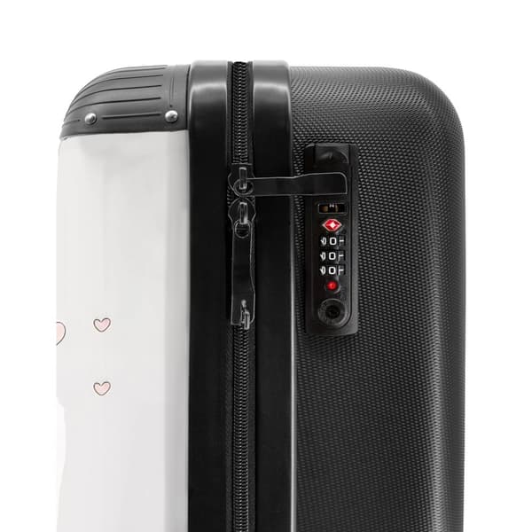 NoBoringSuitcase Resväska - 36L Kabinbagage Väska - Koffert med Hjul - 36L Kabin Flightcase Resvagn