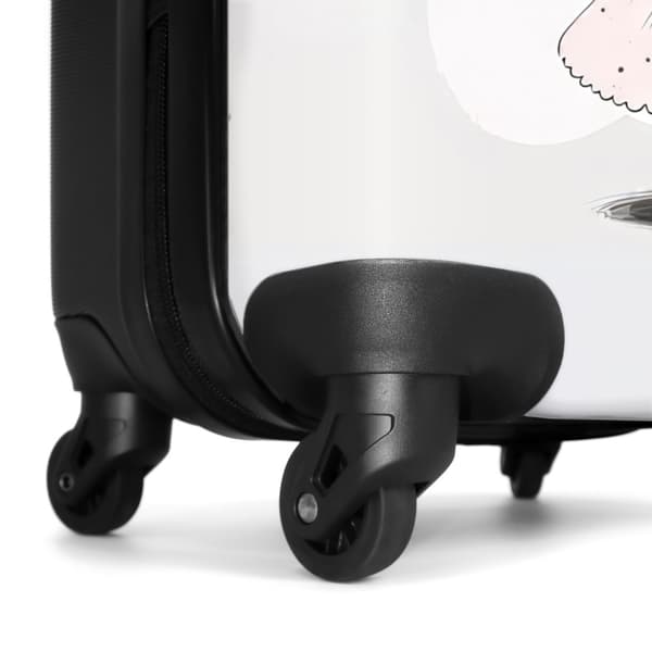 NoBoringSuitcase Resväska - 36L Kabinbagage Väska - Koffert med Hjul - 36L Kabin Flightcase Resvagn