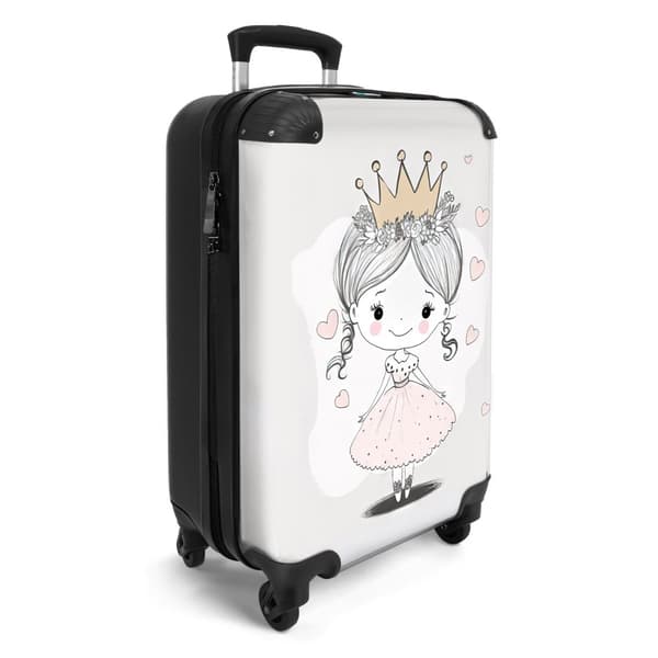 NoBoringSuitcase Resväska - 36L Kabinbagage Väska - Koffert med Hjul - 36L Kabin Flightcase Resvagn