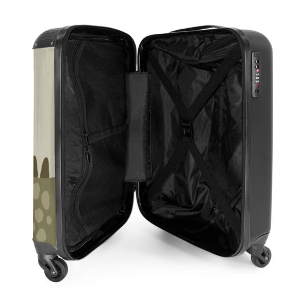 NoBoringSuitcase Resväska - 36L Kabinbagage Väska - Koffert med Hjul - 36L Kabin Flightcase Resvagn