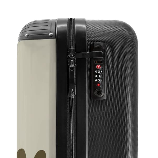NoBoringSuitcase Resväska - 36L Kabinbagage Väska - Koffert med Hjul - 36L Kabin Flightcase Resvagn