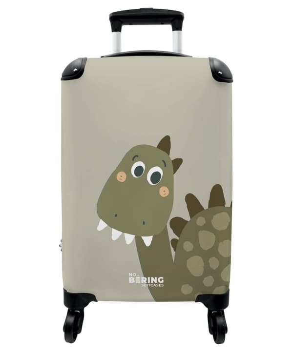 NoBoringSuitcase Resväska - 36L Kabinbagage Väska - Koffert med Hjul - 36L Kabin Flightcase Resvagn