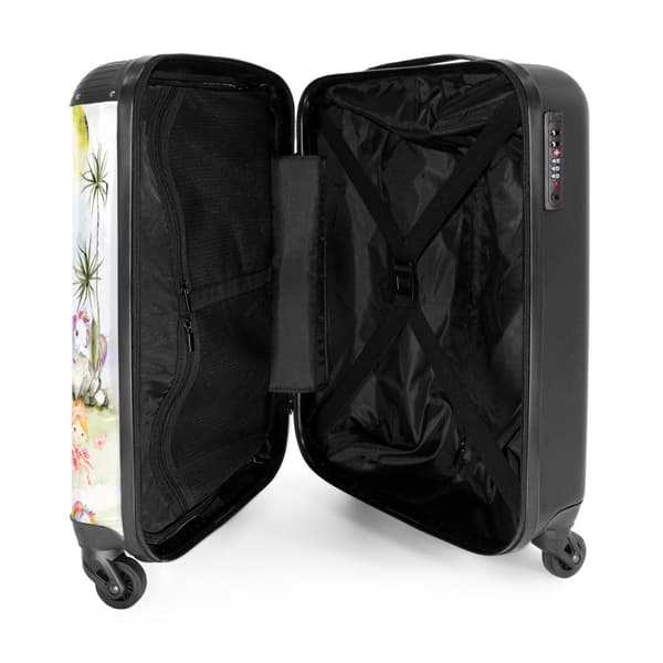 NoBoringSuitcase Resväska - 36L Kabinbagage Väska - Koffert med Hjul - 36L Kabin Flightcase Resvagn