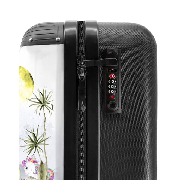 NoBoringSuitcase Resväska - 36L Kabinbagage Väska - Koffert med Hjul - 36L Kabin Flightcase Resvagn