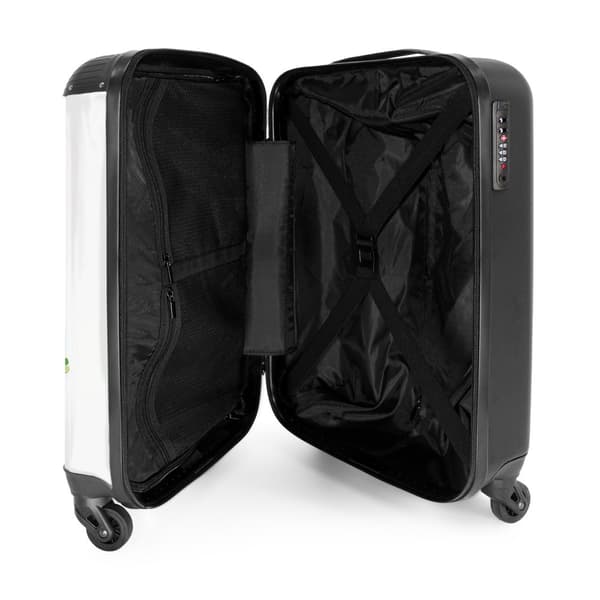 NoBoringSuitcase Resväska - 36L Kabinbagage Väska - Koffert med Hjul - 36L Kabin Flightcase Resvagn