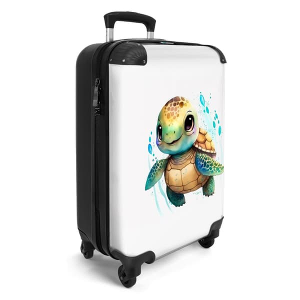 NoBoringSuitcase Resväska - 36L Kabinbagage Väska - Koffert med Hjul - 36L Kabin Flightcase Resvagn