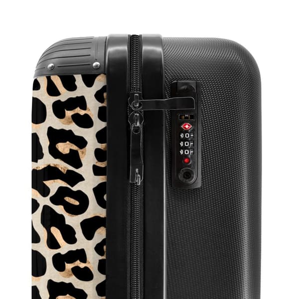 NoBoringSuitcase Resväska - 36L Kabinbagage Väska - Koffert med Hjul - 36L Kabin Flightcase Resvagn