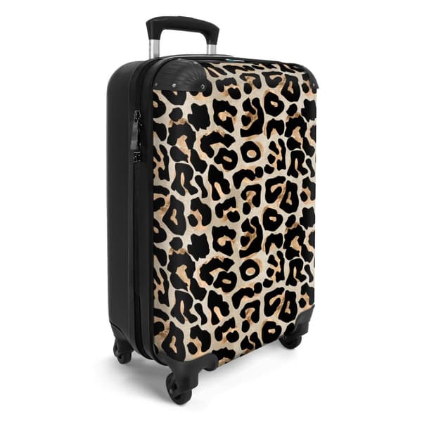 NoBoringSuitcase Resväska - 36L Kabinbagage Väska - Koffert med Hjul - 36L Kabin Flightcase Resvagn