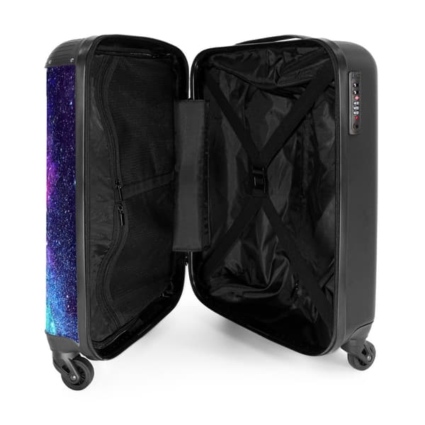 NoBoringSuitcase Resväska - 36L Kabinbagage Väska - Koffert med Hjul - 36L Kabin Flightcase Resvagn