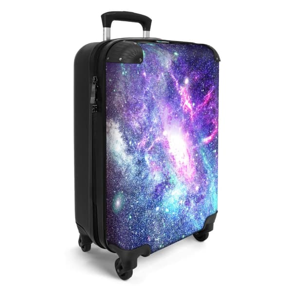 NoBoringSuitcase Resväska - 36L Kabinbagage Väska - Koffert med Hjul - 36L Kabin Flightcase Resvagn