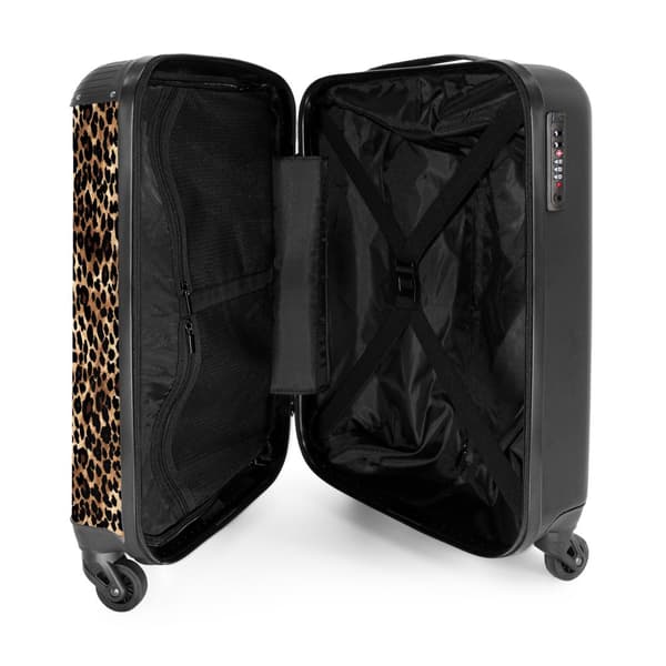 NoBoringSuitcase Resväska - 36L Kabinbagage Väska - Koffert med Hjul - 36L Kabin Flightcase Resvagn