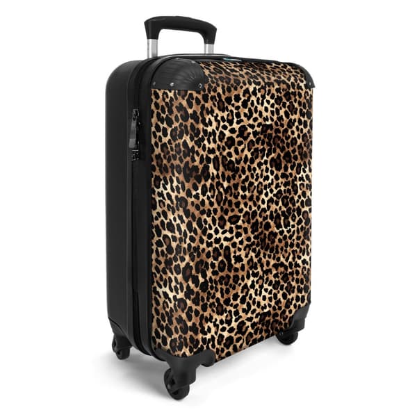 NoBoringSuitcase Resväska - 36L Kabinbagage Väska - Koffert med Hjul - 36L Kabin Flightcase Resvagn
