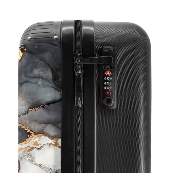 NoBoringSuitcase Resväska - 36L Kabinbagage Väska - Koffert med Hjul - 36L Kabin Flightcase Resvagn