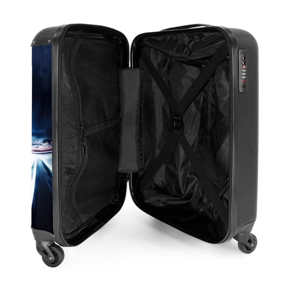 NoBoringSuitcase Resväska - 36L Kabinbagage Väska - Koffert med Hjul - 36L Kabin Flightcase Resvagn