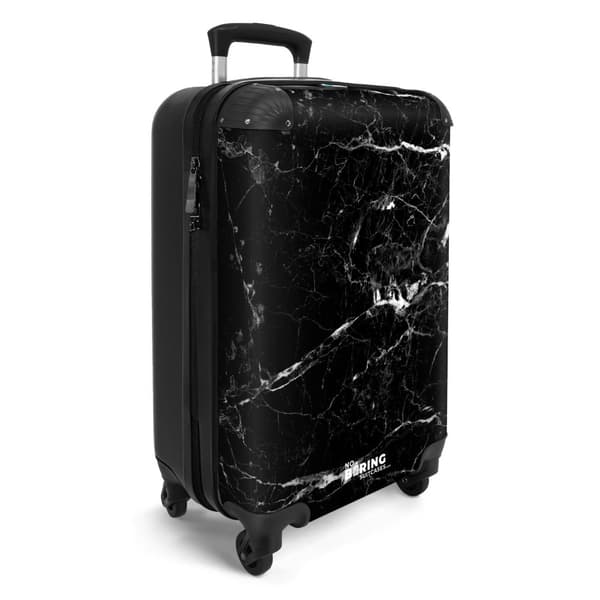 NoBoringSuitcase Resväska - 36L Kabinbagage Väska - Koffert med Hjul - 36L Kabin Flightcase Resvagn