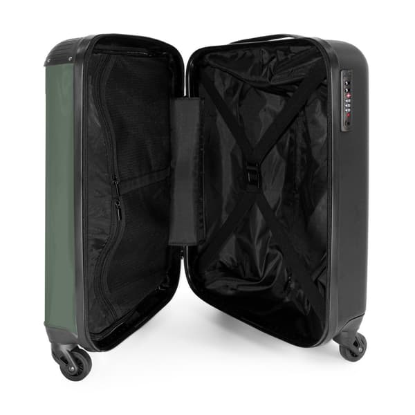 NoBoringSuitcase Resväska - 36L Kabinbagage Väska - Koffert med Hjul - 36L Kabin Flightcase Resvagn