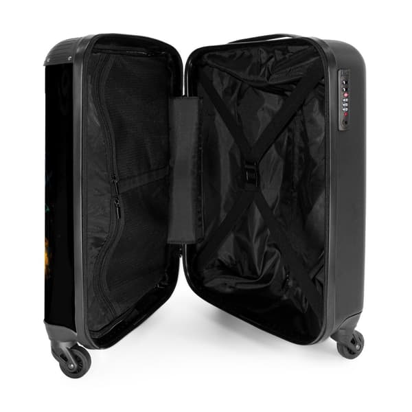 NoBoringSuitcase Resväska - 36L Kabinbagage Väska - Koffert med Hjul - 36L Kabin Flightcase Resvagn
