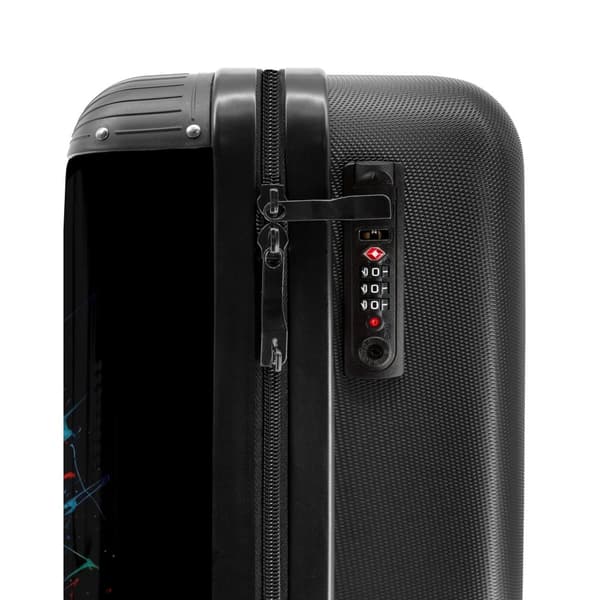 NoBoringSuitcase Resväska - 36L Kabinbagage Väska - Koffert med Hjul - 36L Kabin Flightcase Resvagn