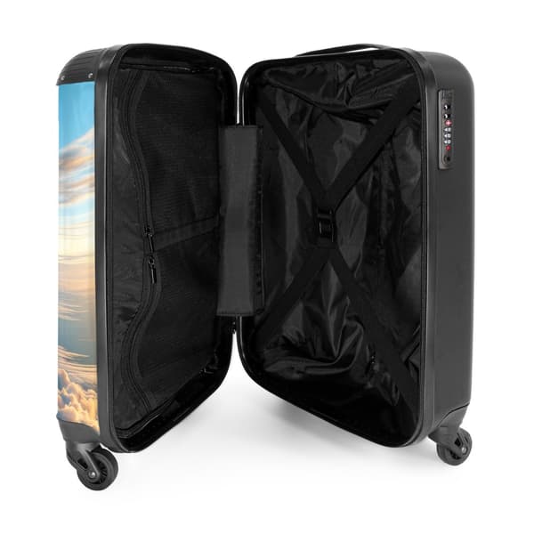 NoBoringSuitcase Resväska - 36L Kabinbagage Väska - Koffert med Hjul - 36L Kabin Flightcase Resvagn