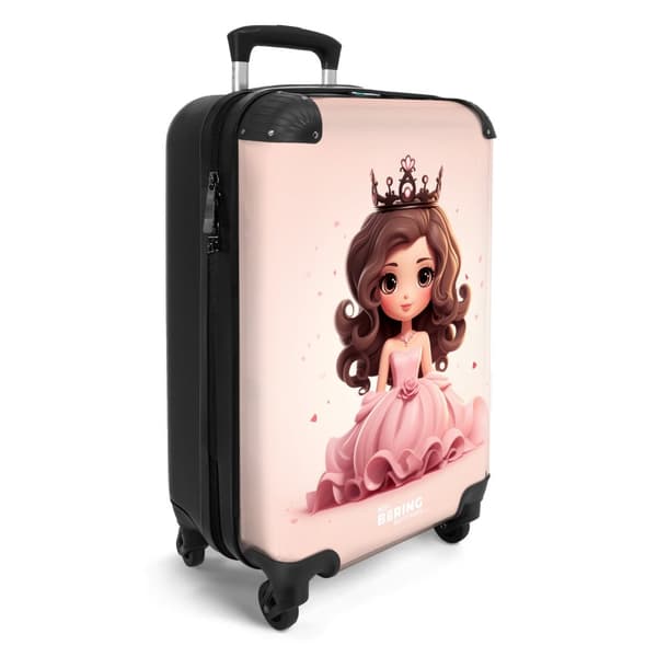 NoBoringSuitcase Resväska - 36L Kabinbagage Väska - Koffert med Hjul - 36L Kabin Flightcase Resvagn