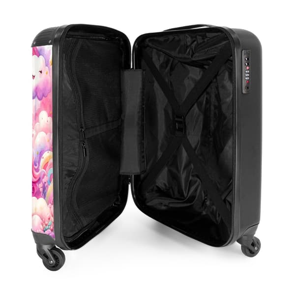 NoBoringSuitcase Resväska - 36L Kabinbagage Väska - Koffert med Hjul - 36L Kabin Flightcase Resvagn