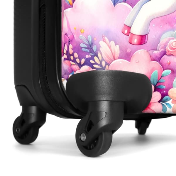 NoBoringSuitcase Resväska - 36L Kabinbagage Väska - Koffert med Hjul - 36L Kabin Flightcase Resvagn