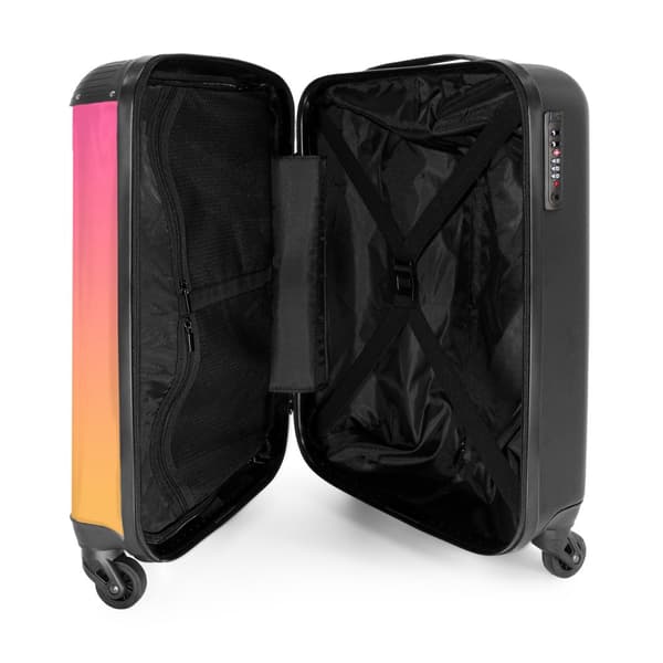 NoBoringSuitcase Resväska - 36L Kabinbagage Väska - Koffert med Hjul - 36L Kabin Flightcase Resvagn