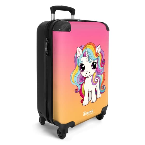 NoBoringSuitcase Resväska - 36L Kabinbagage Väska - Koffert med Hjul - 36L Kabin Flightcase Resvagn
