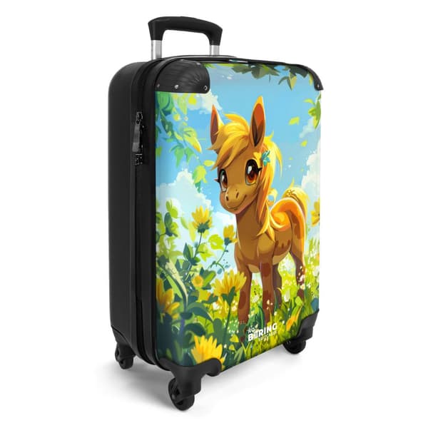 NoBoringSuitcase Resväska - 36L Kabinbagage Väska - Koffert med Hjul - 36L Kabin Flightcase Resvagn