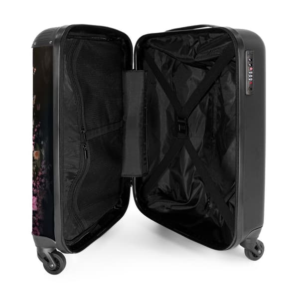 NoBoringSuitcase Resväska - 36L Kabinbagage Väska - Koffert med Hjul - 36L Kabin Flightcase Resvagn