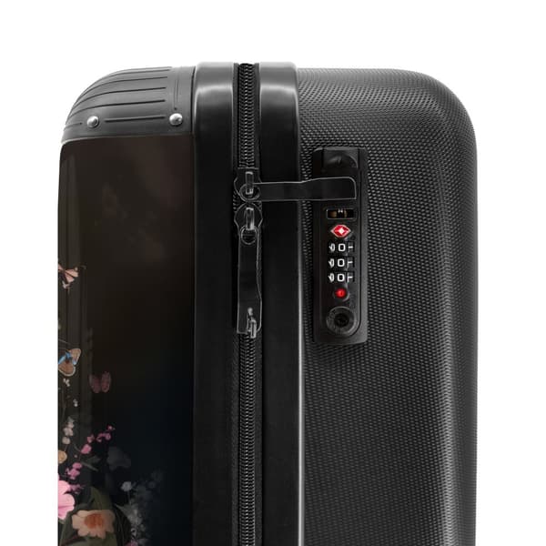 NoBoringSuitcase Resväska - 36L Kabinbagage Väska - Koffert med Hjul - 36L Kabin Flightcase Resvagn