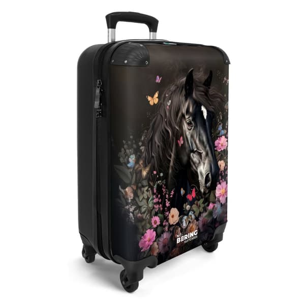 NoBoringSuitcase Resväska - 36L Kabinbagage Väska - Koffert med Hjul - 36L Kabin Flightcase Resvagn