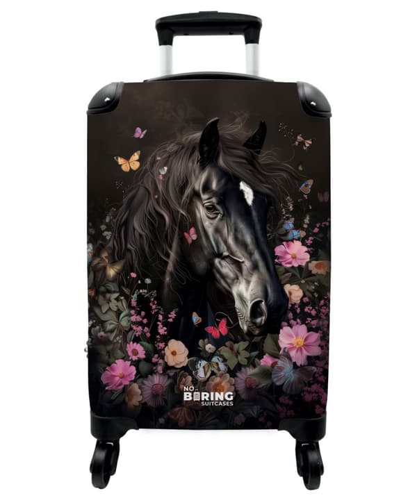 NoBoringSuitcase Resväska - 36L Kabinbagage Väska - Koffert med Hjul - 36L Kabin Flightcase Resvagn