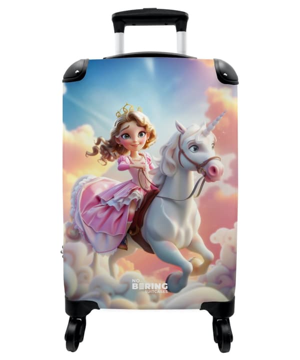 NoBoringSuitcase Resväska - 36L Kabinbagage Väska - Koffert med Hjul - 36L Kabin Flightcase Resvagn