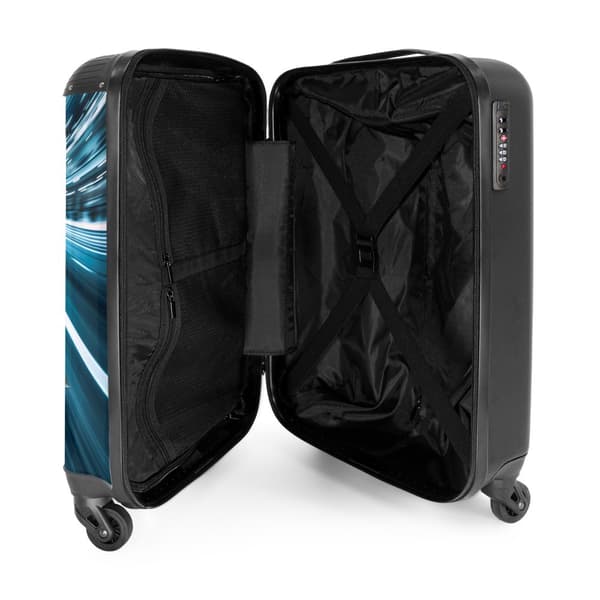 NoBoringSuitcase Resväska - 36L Kabinbagage Väska - Koffert med Hjul - 36L Kabin Flightcase Resvagn